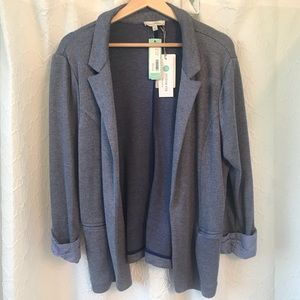 Skies Are Blue Asa Knit Blazer in blue